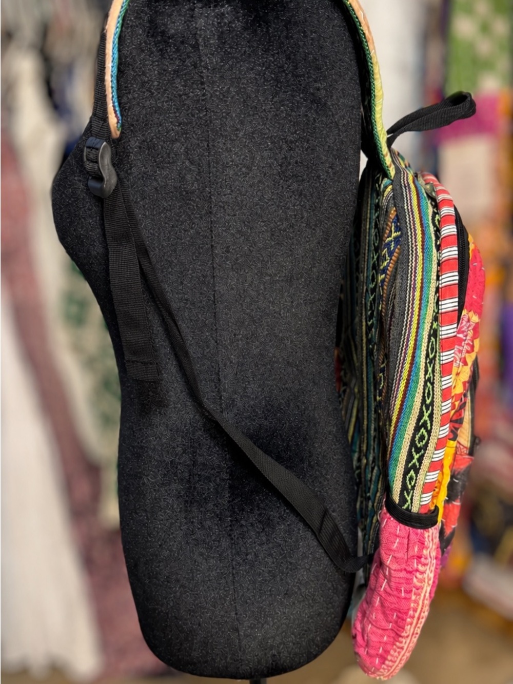 Rising Patchwork Quilted Backpack - Multicolor - Picture 3 of 5